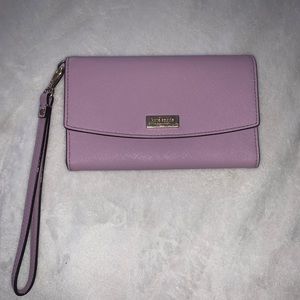 Kate Spade purple wristlet